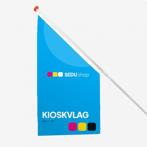 Kioskvlag bedrukken