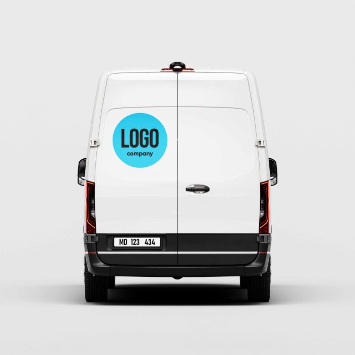Autosticker met bedrijfslogo