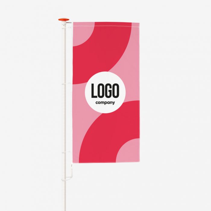 Baniervlag bedrukt met logo