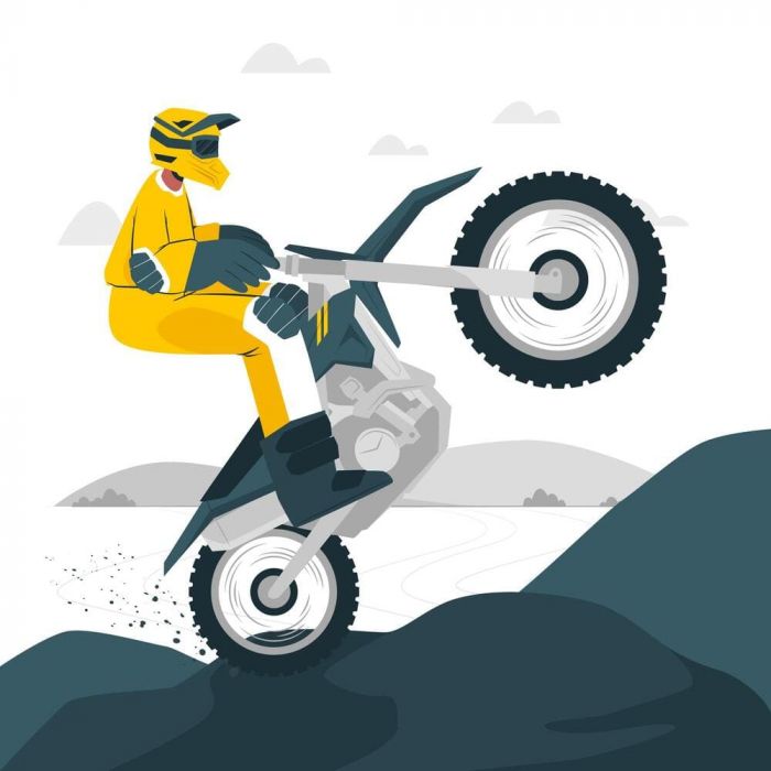 Crossmotor stickers met eigen ontwerp