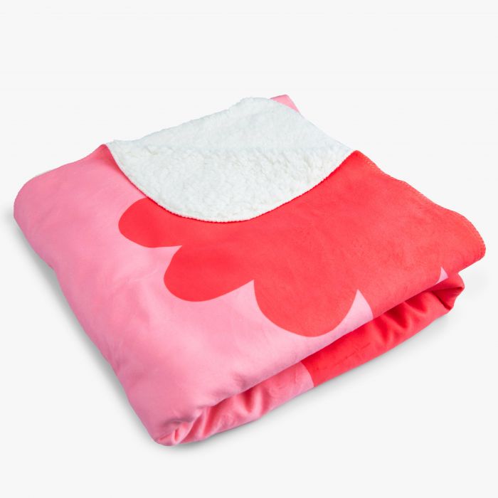 Sherpa fleece deken met eigen print