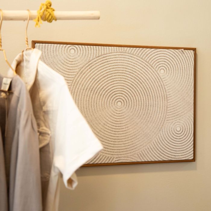 Houten textielframe met bedrukt doek