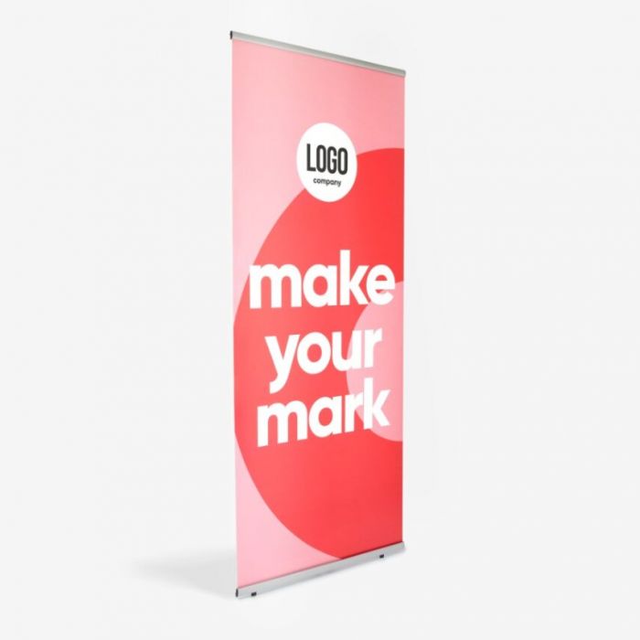 L-banner displaysysteem met print