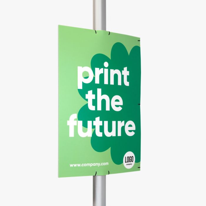 Lantaarnpaalbord voor evenementen en verkiezingen