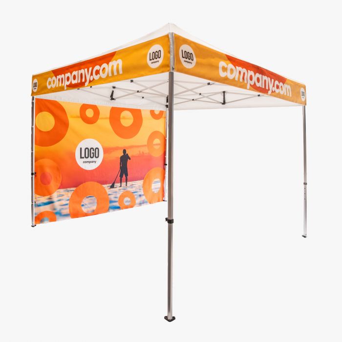 Bedrukte partytent met logo