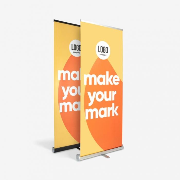 Premium roll-up banner met stevige cassette