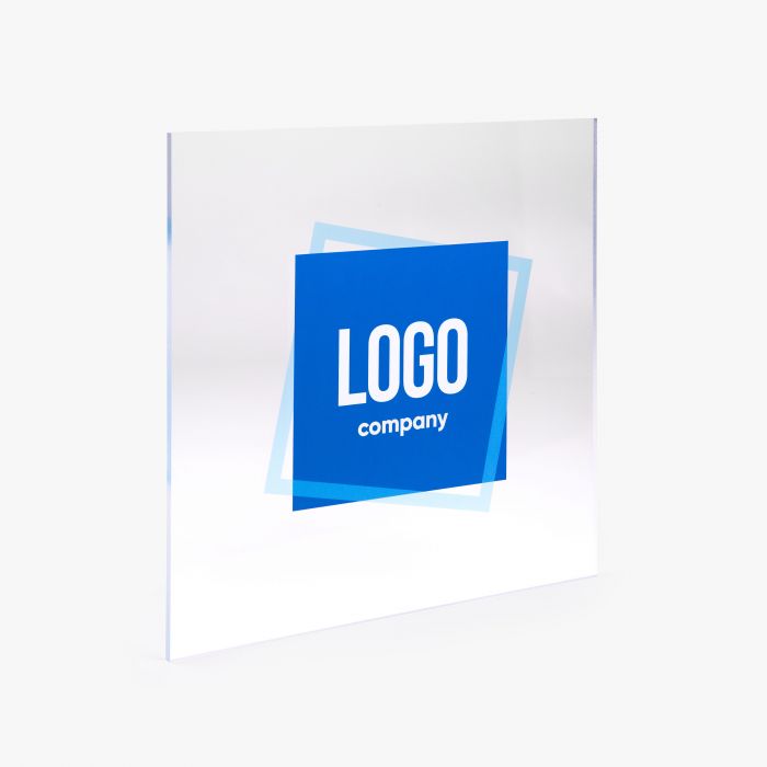 Raamsticker met reclame op etalageruit