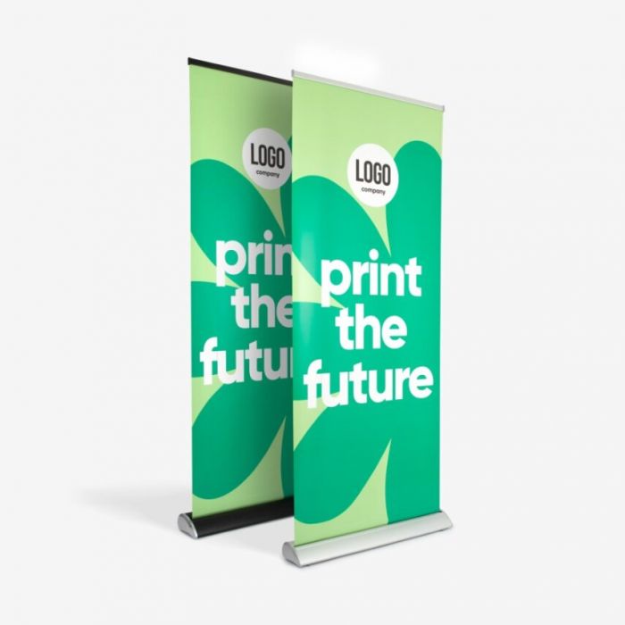 Deluxe roll-up banner met luxe voet