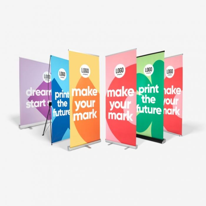 Roll-up banner bedrukken met eigen ontwerp