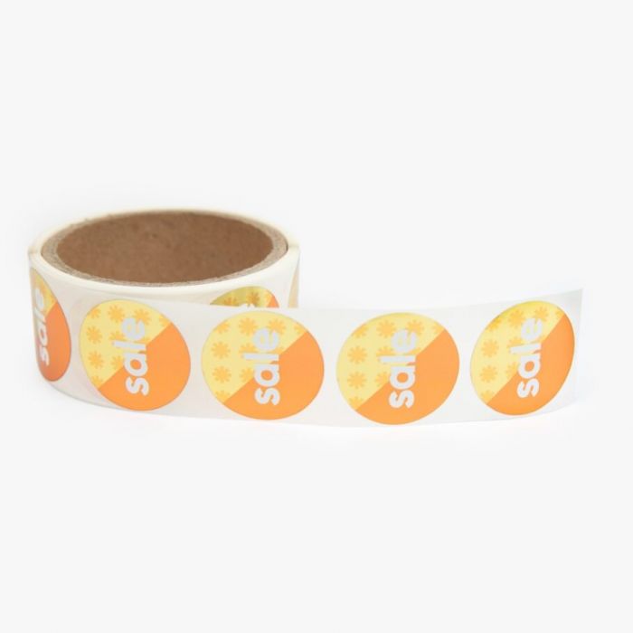 Stickers op rol in standaard formaat