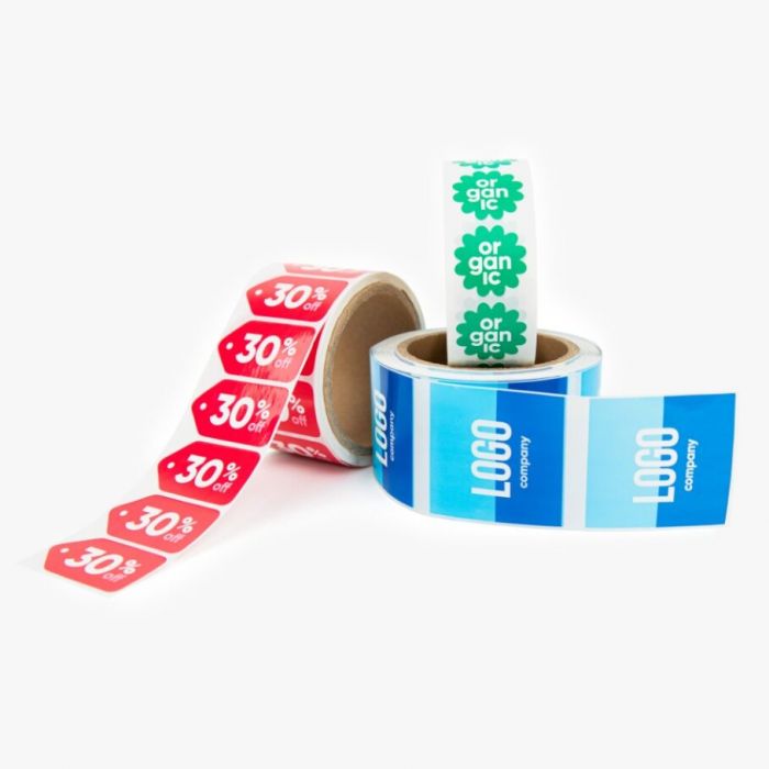 Stickers op rol voor productetiketten