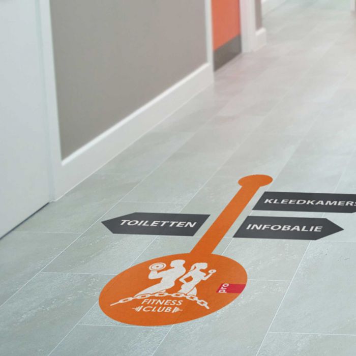 Vloersticker met print voor binnen