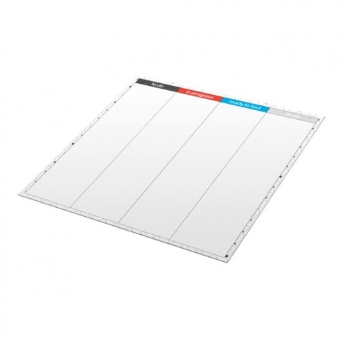 Bedrukt whiteboard voor kantoor