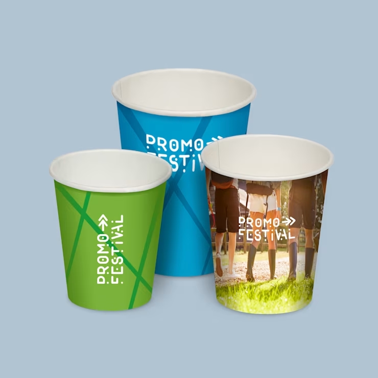 Kartonnen bekers bedrukt met logo