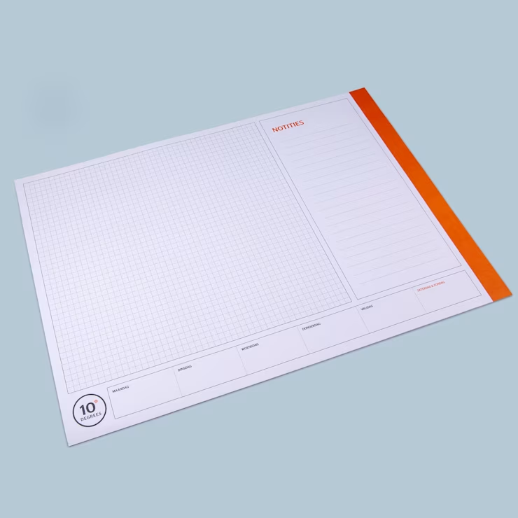 Bureau-onderlegger met eigen ontwerp