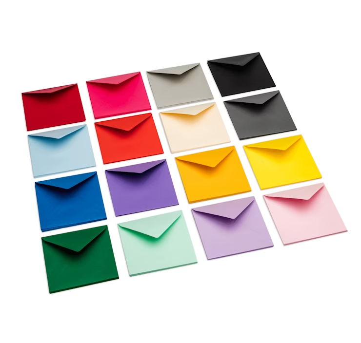 Gekleurde enveloppen bedrukken