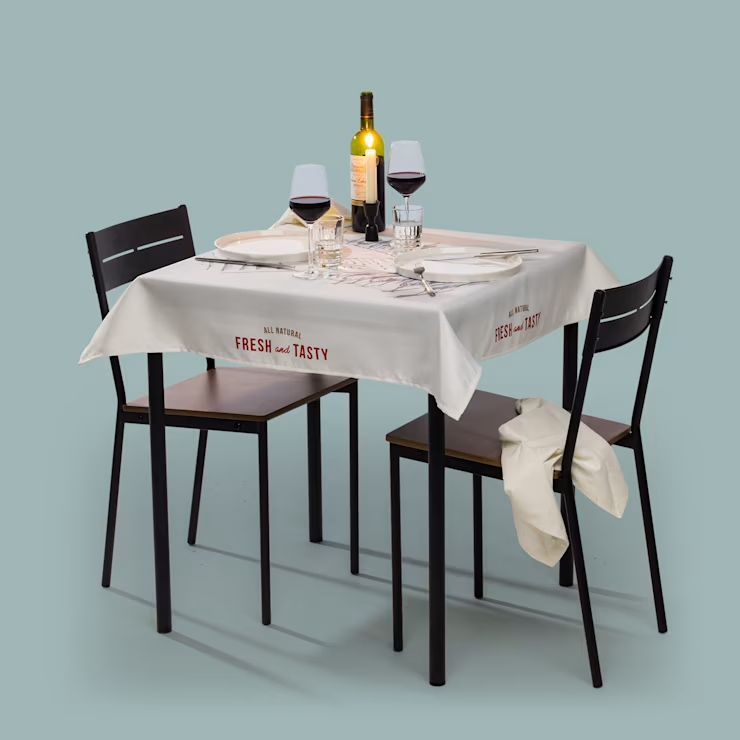 Tafelkleed bedrukt met logo